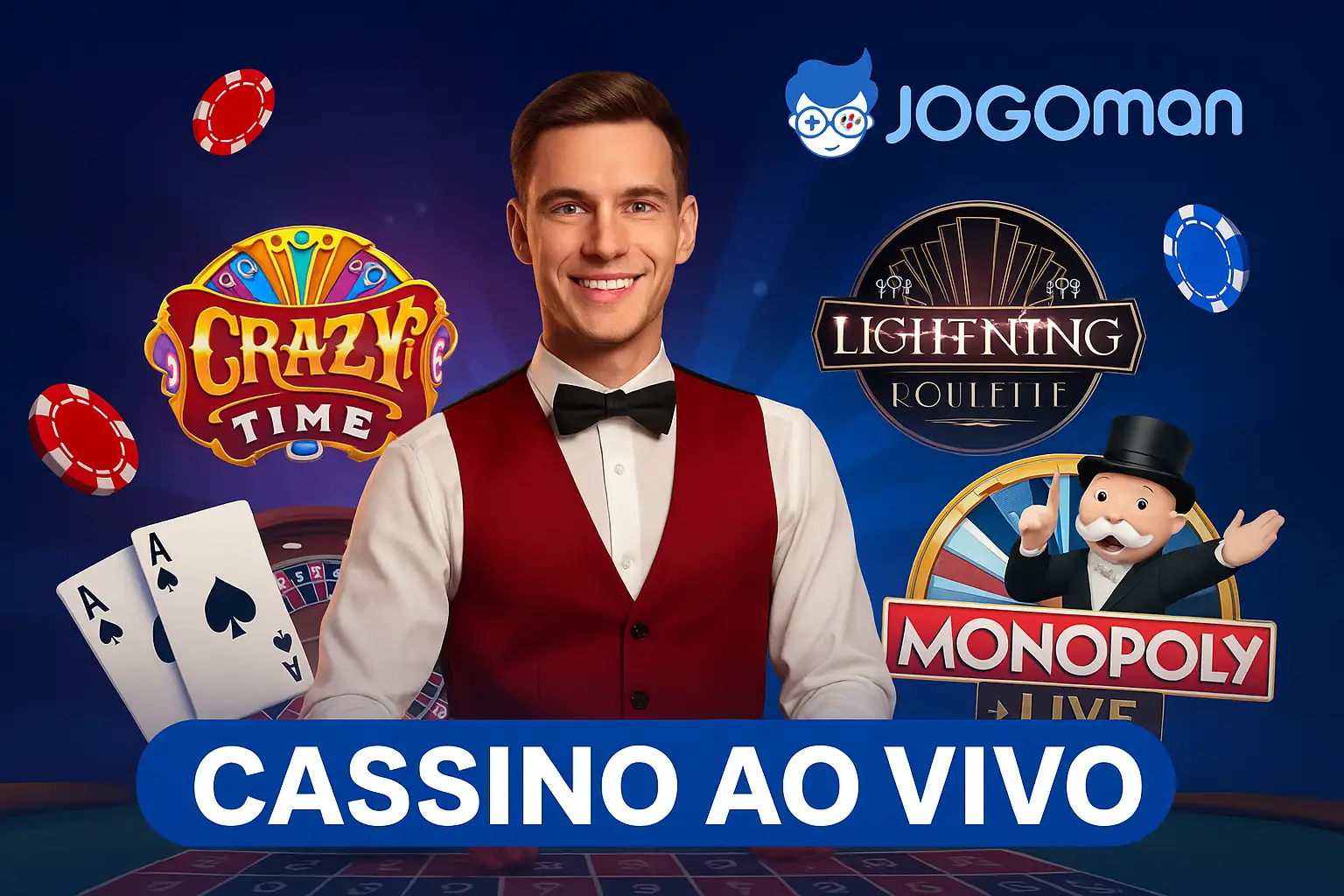 O JOGOMAN Live Casino lança promoções regularmente