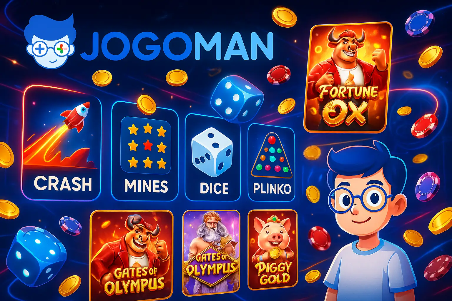 Jogos de cassino online inovadores e emocionantes na JOGOMAN